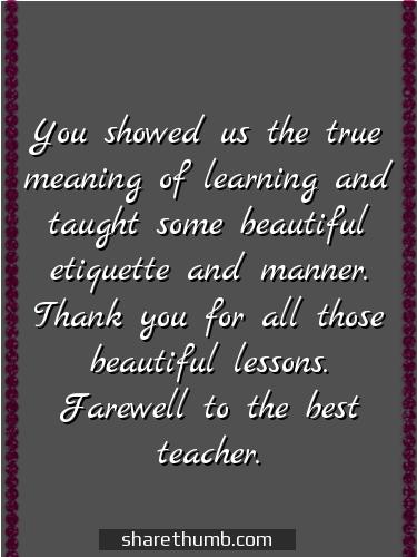 short farewell quotes for students